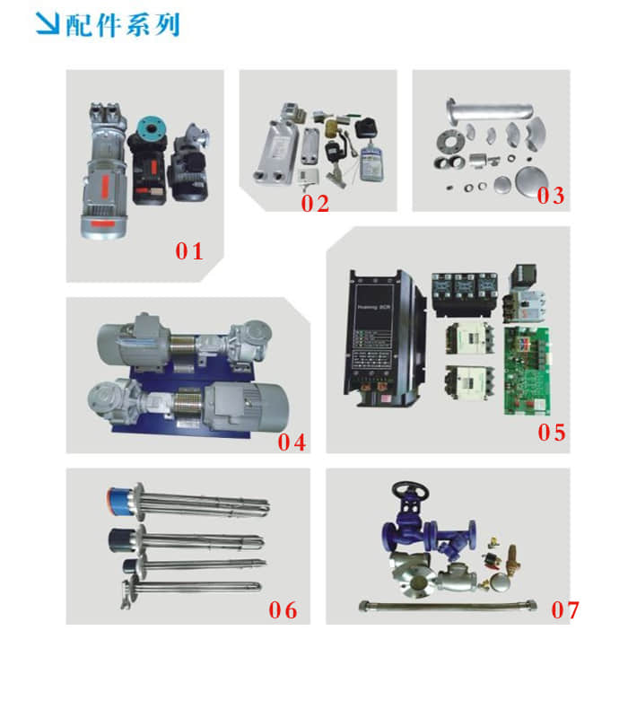 標(biāo)準(zhǔn)模溫機(jī)控溫配件信息